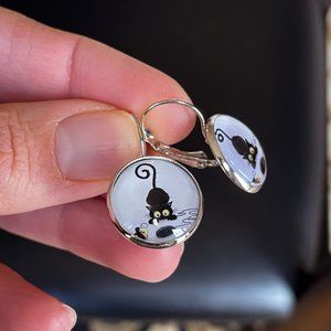 🆕🙂Cat Lover's Playful Pet Kitten Domestic Feline Earring 4 Casual Fun Jewelry